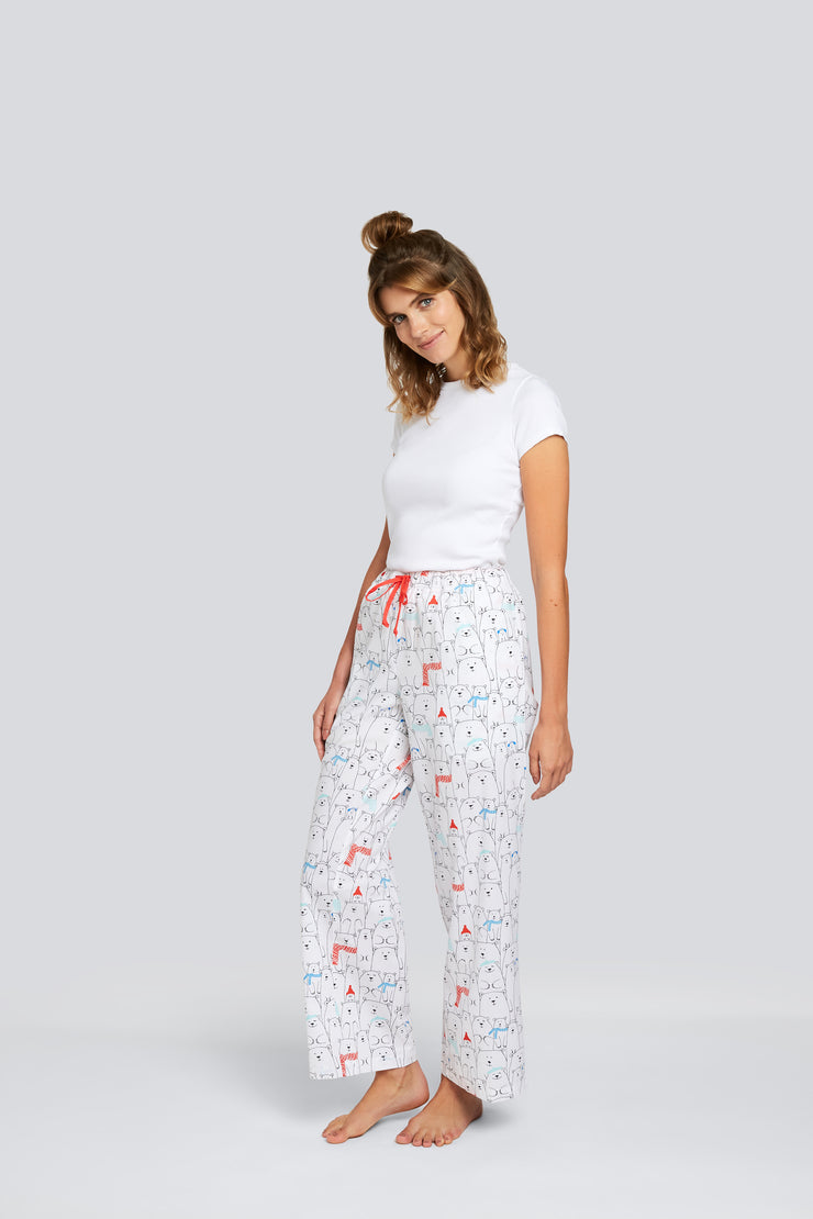 Beary Happy Classic Cotton Pajama Lounge Pant - Daisy Alexander