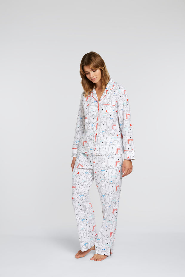 Beary Happy Classic Cotton Pajama Set - Daisy Alexander