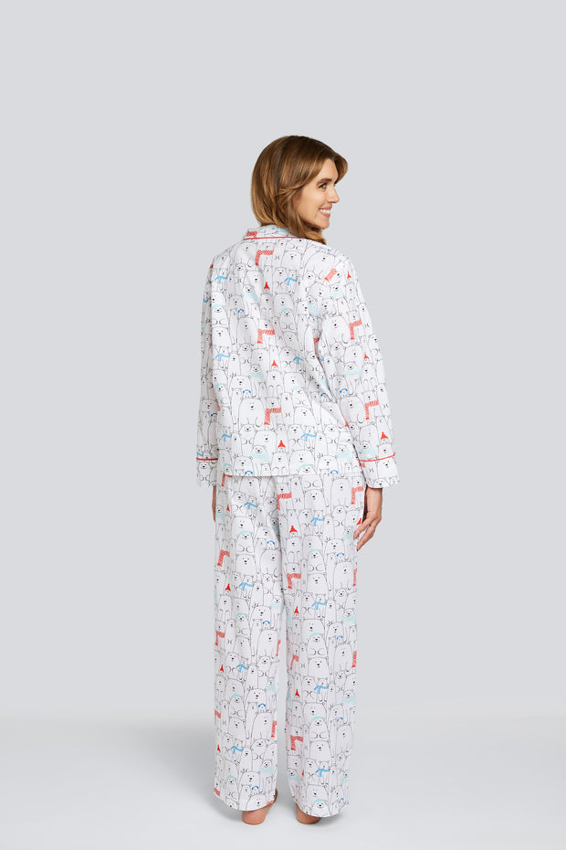 Beary Happy Classic Cotton Pajama Set - Daisy Alexander