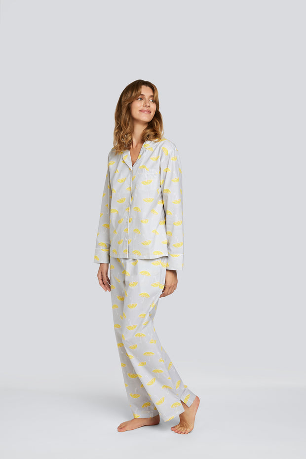 Rainy Day Classic Cotton Pajama Set - Daisy Alexander