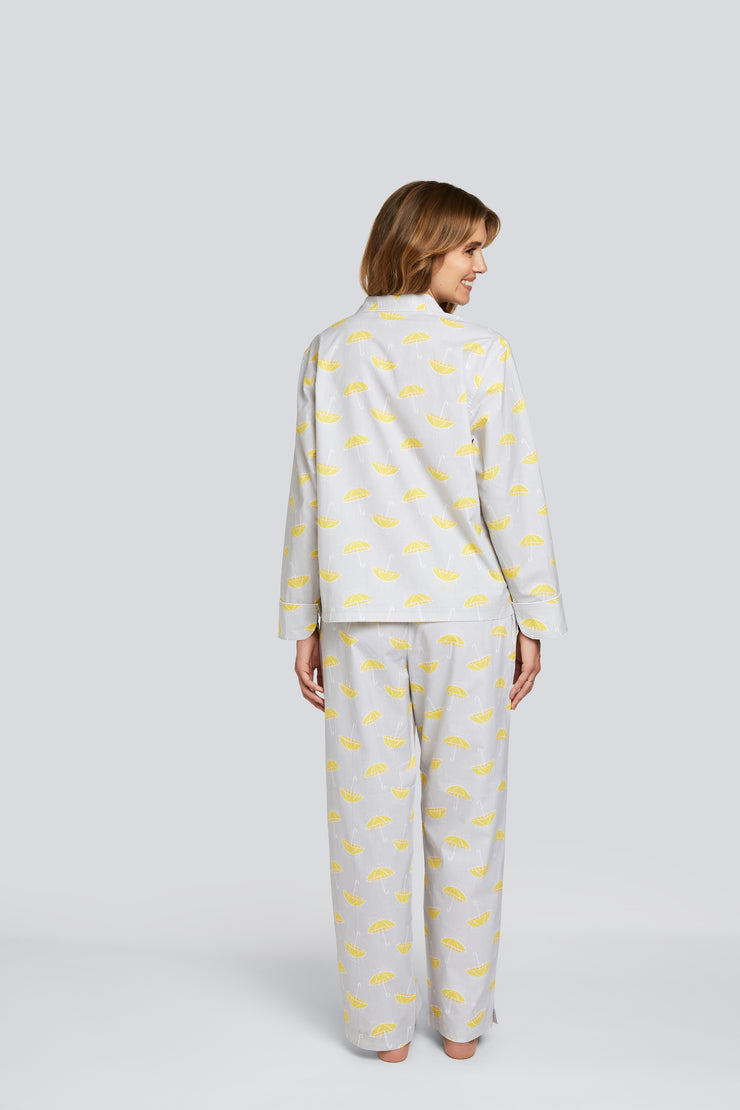 Rainy Day Classic Cotton Pajama Set - Daisy Alexander