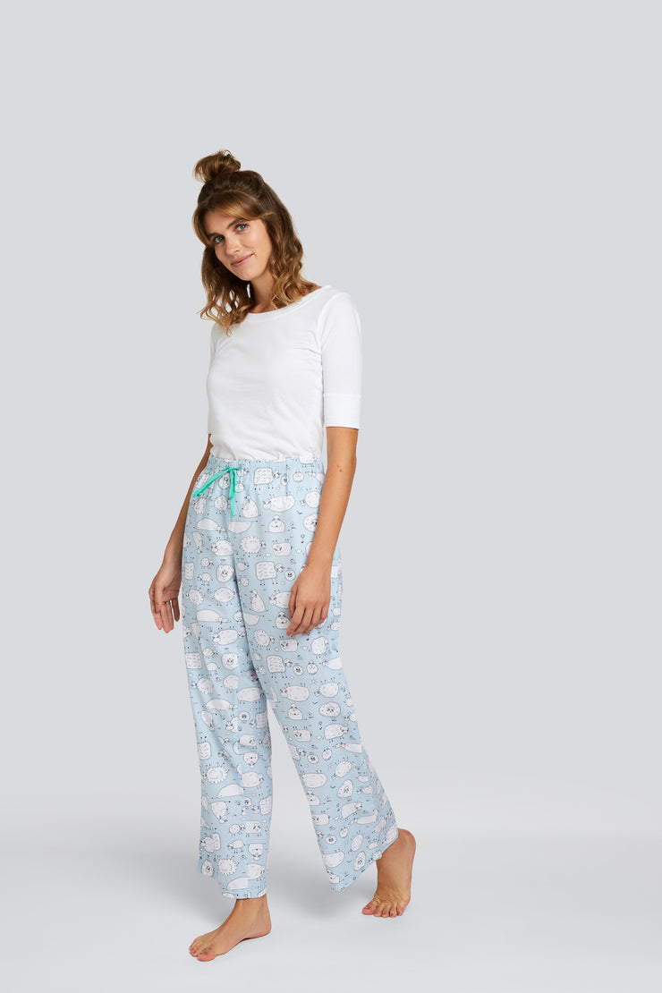 Very Sheepish Classic Cotton Pajama Lounge Pant - Daisy Alexander