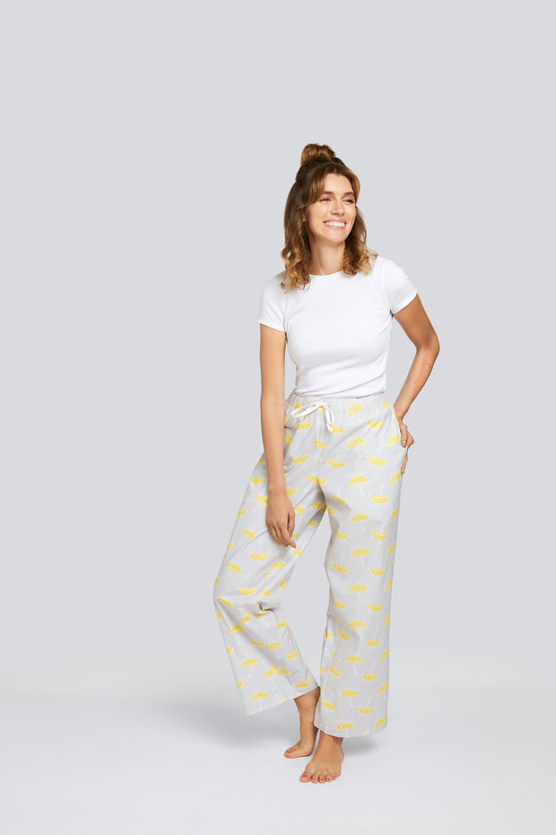 Rainy Day Classic Cotton Pajama Lounge Pant - Daisy Alexander